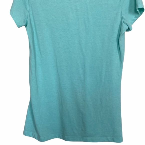 PUMA Sz L Vee Neck Aqua Tee Graphic Print - Picture 4 of 6
